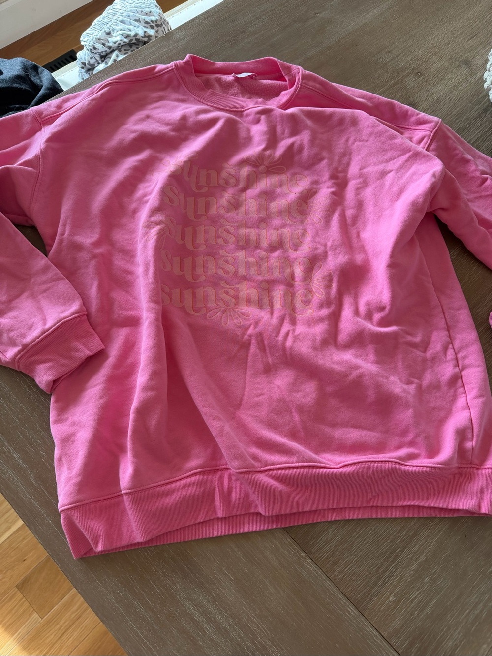 Sunshine Pink Lily Graphic Sweatshirt
